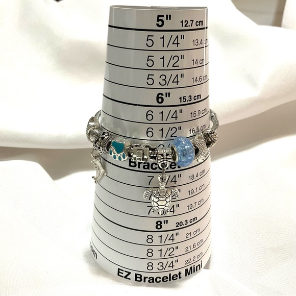 Silver Tone Sea Life Charm Bracelet - Picture 5 of 7